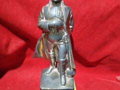 Statueta franceza Napoleon Bonaparte din cositor aurit